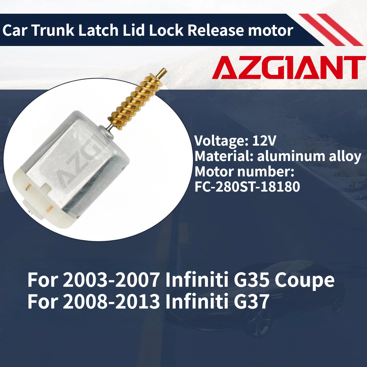 For 2003-2007 Infiniti G35 Coupe Car Trunk Latch Lid Lock Release motor Brand New high-quality replacement parts Accessories
For 2003-2007 Infiniti G35 Coupe Car Trunk Latch Lid Lock Release motor Brand New high-quality replacement parts Accessories