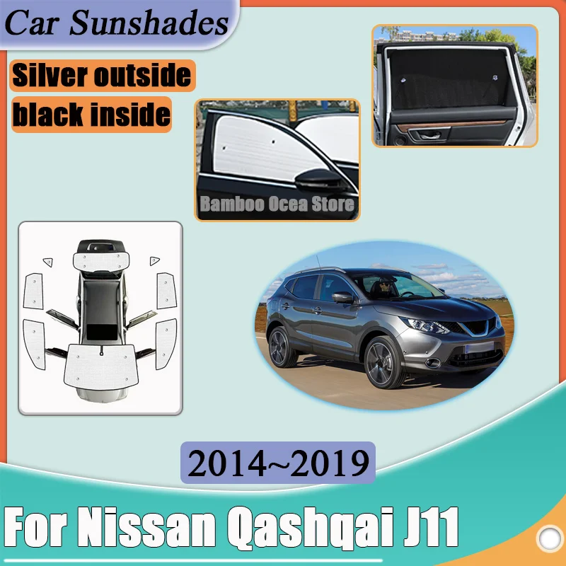 For Nissan Qashqai J11 MK2 2014 ~2019 Car Full Coverage Sunshades Light Blocking Curtain Sunscreen Tools Anti-UV Car Accessories
For Nissan Qashqai J11 MK2 2014 ~2019 Car Full Coverage Sunshades Light Blocking Curtain Sunscreen Tools Anti-UV Car Accessories