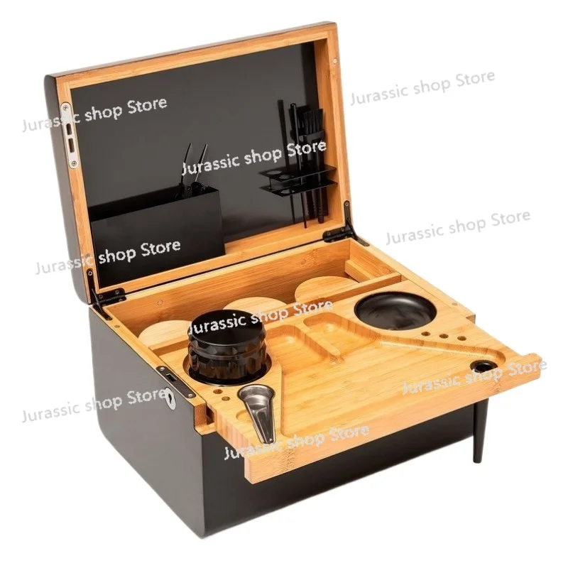 Bamboo Storage Box with Lock Candy Storage Box Movable Tray Tea Cigarettes Operationed Trays Cut Tobacco Reel Handmade BOX 
Bamboo Storage Box with Lock Candy Storage Box Movable Tray Tea Cigarettes Operationed Trays Cut Tobacco Reel Handmade BOX