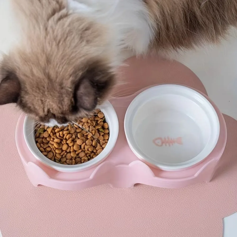 Colorful Cat Bowl Double Bowl Cervical Protection Pet Feeding Bowl High Foot Diagonal Ceramic Water Bowl For Drinking Feeding
Colorful Cat Bowl Double Bowl Cervical Protection Pet Feeding Bowl High Foot Diagonal Ceramic Water Bowl For Drinking Feeding