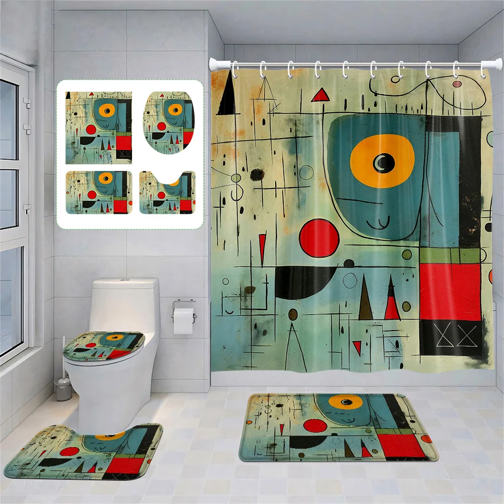 Morandi Minimalist Bathroom suit Abstract Shower Curtain Non-Slip Floor Mat Toilet Mat Ins Feng Shui Home Decoration
Morandi Minimalist Bathroom suit Abstract Shower Curtain Non-Slip Floor Mat Toilet Mat Ins Feng Shui Home Decoration