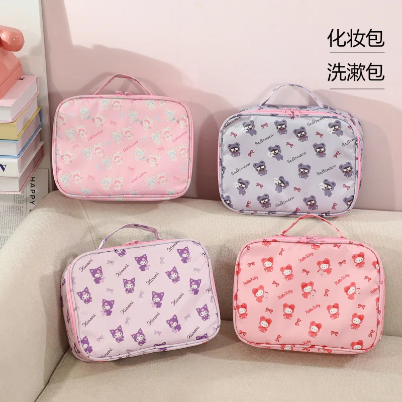 Cute Sweet My Melody Makeup Bag Hello Kitty Portable Partitioned Storage Bag Large Capacity For Travel And Hand-Carry Toiletries
Cute Sweet My Melody Makeup Bag Hello Kitty Portable Partitioned Storage Bag Large Capacity For Travel And Hand-Carry Toiletries