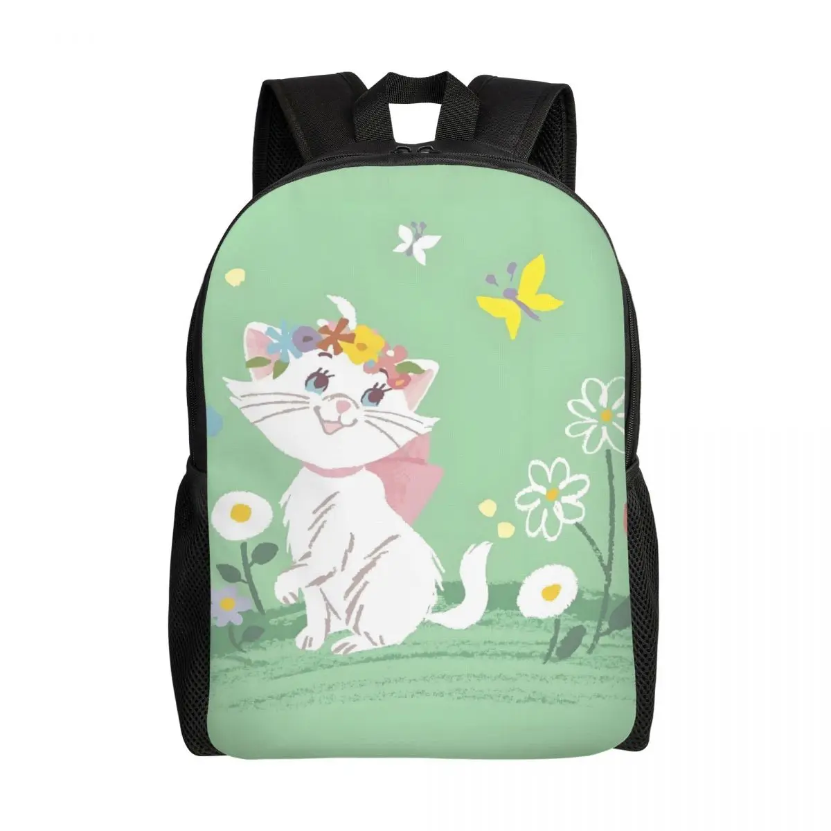 Custom Flower Marie Cat Backpacks for Men Women Waterproof College School Butterfly Pattern Bag Print Bookbag
Custom Flower Marie Cat Backpacks for Men Women Waterproof College School Butterfly Pattern Bag Print Bookbag