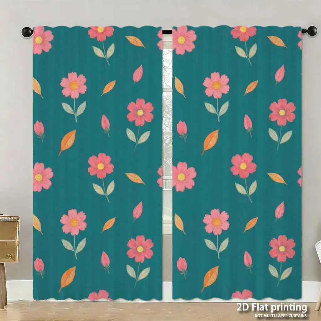 Teal Floral Pattern Curtains Drapes Bohemian Home Decor Window Shade Fabric Blinds Living Room Napery Gift
Teal Floral Pattern Curtains Drapes Bohemian Home Decor Window Shade Fabric Blinds Living Room Napery Gift