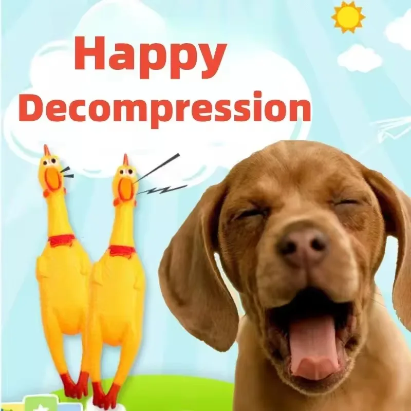 Novelty Yellow Screaming Chicken Dog Toy-Durable Rubber Squeaker for Boredom Relief Bite-Resistant Chew Toy for Small/Medium Dog
Novelty Yellow Screaming Chicken Dog Toy-Durable Rubber Squeaker for Boredom Relief Bite-Resistant Chew Toy for Small/Medium Dog