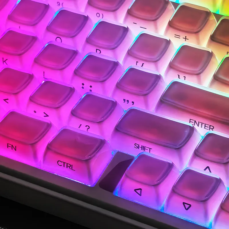 Jelly texture - side engraved keycap small full set of outer transparent inner layer solid color - MDA height 132 keys
Jelly texture - side engraved keycap small full set of outer transparent inner layer solid color - MDA height 132 keys