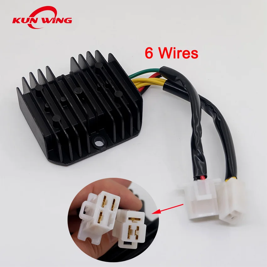 6 Wires Voltage Regulator Rectifier For Honda CH125 CN250 CB250N CB400N CB450N CB400T XBR500 CM400T CL250 FT500
6 Wires Voltage Regulator Rectifier For Honda CH125 CN250 CB250N CB400N CB450N CB400T XBR500 CM400T CL250 FT500