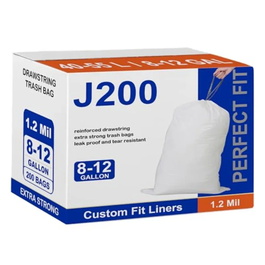 Perfect Fits J Compatible with simpIehuman J Heavy Duty Trash Bags.2 Mil THICK with Reinced Drawstring 40-55 L White Garbage Li
Perfect Fits J Compatible with simpIehuman J Heavy Duty Trash Bags.2 Mil THICK with Reinced Drawstring 40-55 L White Garbage Li