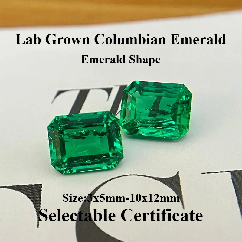 Top Lab Grown Columbian Emerald Green Color Emerald Shape Gemstone for DIY Charms Jewel Making Materials Selectable Certificate
Top Lab Grown Columbian Emerald Green Color Emerald Shape Gemstone for DIY Charms Jewel Making Materials Selectable Certificate