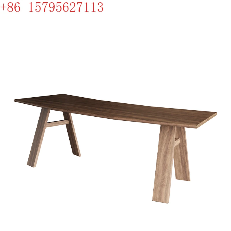 Simple modern North American black walnut saddle leather desk pure solid wood light luxury boss table
Simple modern North American black walnut saddle leather desk pure solid wood light luxury boss table