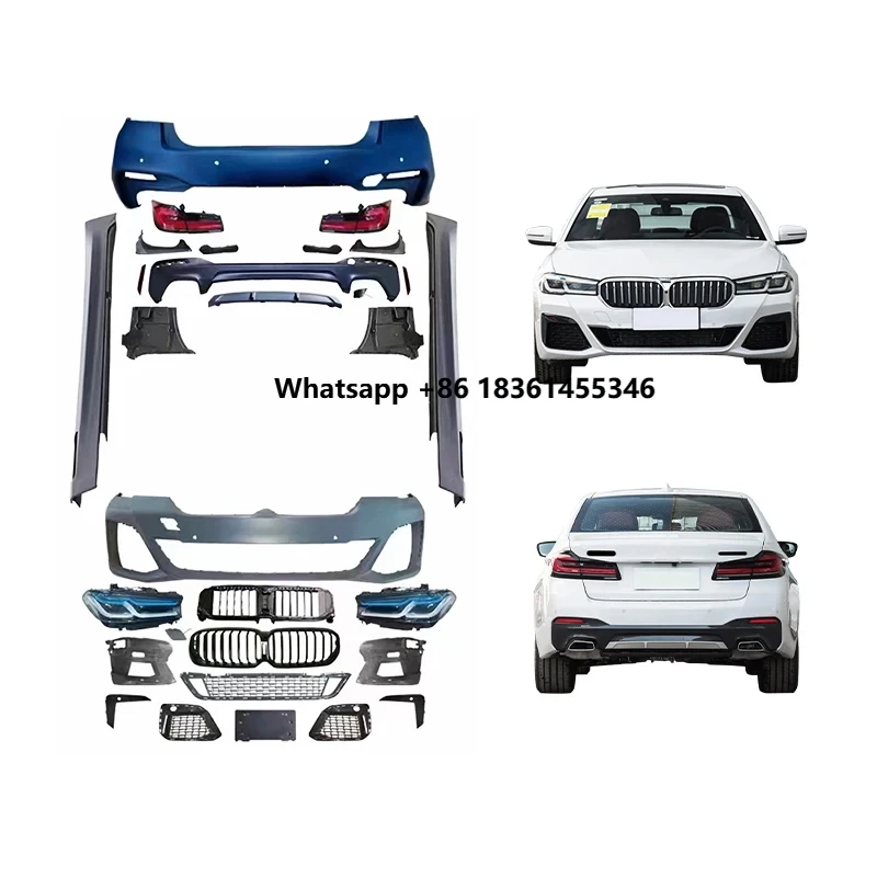 For 5 Series 2018-2020 Models Upgr 2023 Car Body Kit New Condition Front & Rear Bumper With Fog Light Cut-Outs
For 5 Series 2018-2020 Models Upgr 2023 Car Body Kit New Condition Front & Rear Bumper With Fog Light Cut-Outs