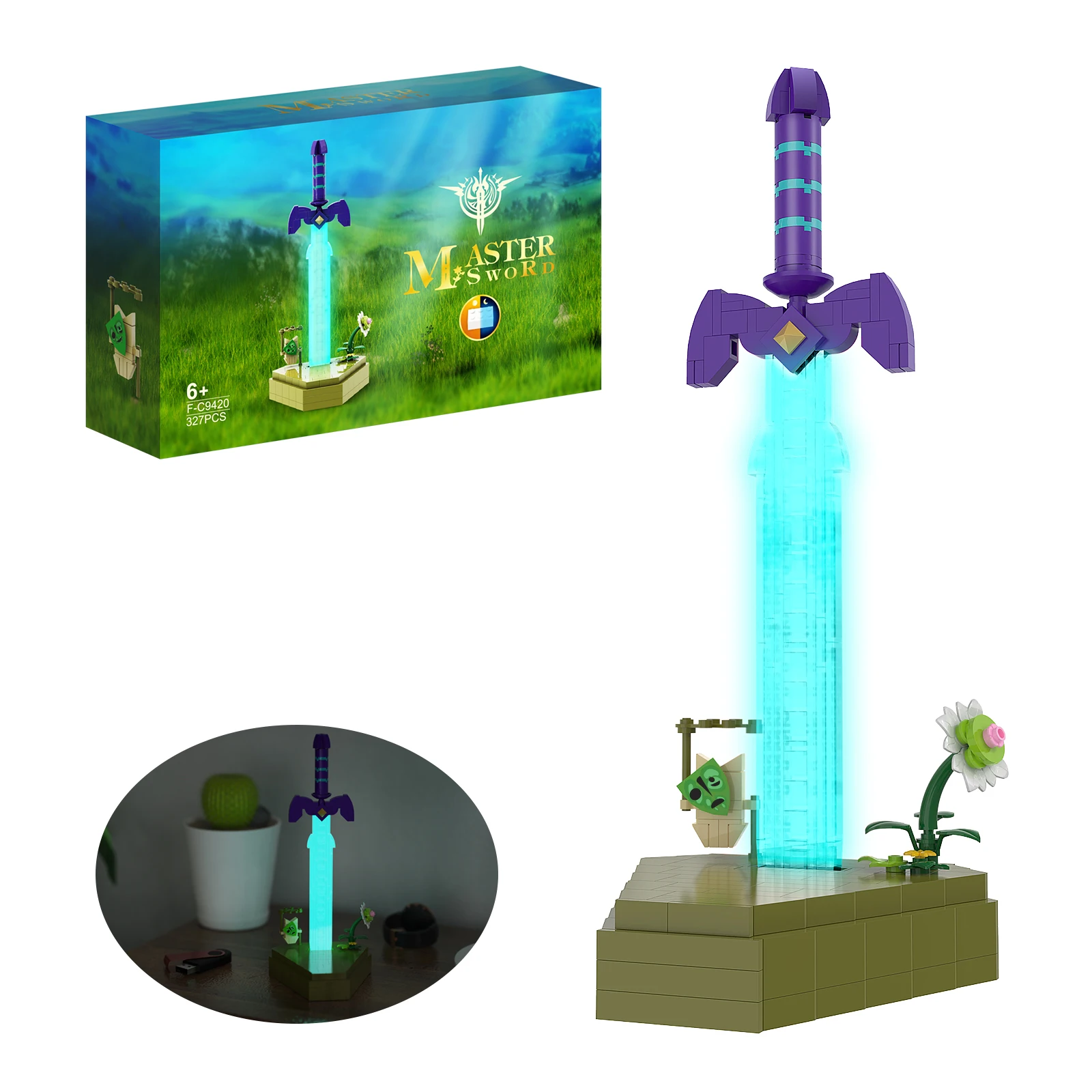 Breathed 0f The Wild Glowing Master Sword Model With Paper Instruction and Box 327 Pieces Building Blocks Toys for Kids
Breathed 0f The Wild Glowing Master Sword Model With Paper Instruction and Box 327 Pieces Building Blocks Toys for Kids