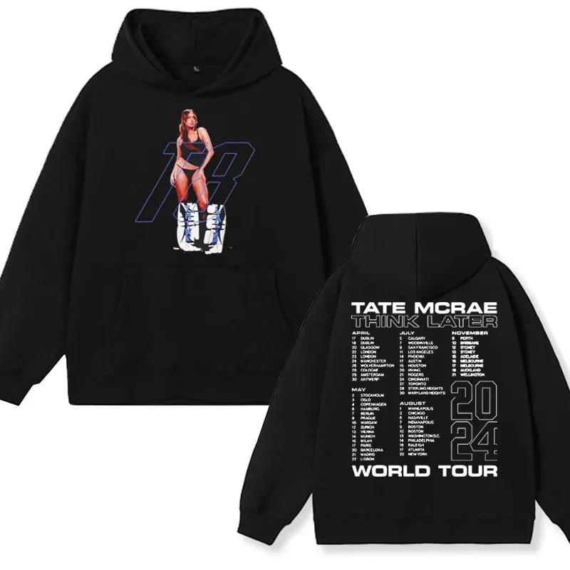 Rapper Tate Mcrae The Think Later World Tour 2024 Graphic Hoodies Men Women Hip Hop Sweatshirts Oversized Streetwear Pullover
Rapper Tate Mcrae The Think Later World Tour 2024 Graphic Hoodies Men Women Hip Hop Sweatshirts Oversized Streetwear Pullover