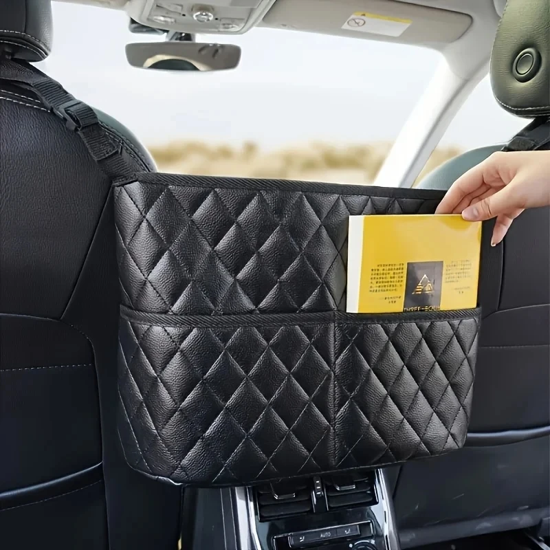 Car Storage Bag Between Seats Purse Seat Organizer Handbag Storage Holder Front Seat Storage Barrier Leather Seat Back Organizer
Car Storage Bag Between Seats Purse Seat Organizer Handbag Storage Holder Front Seat Storage Barrier Leather Seat Back Organizer