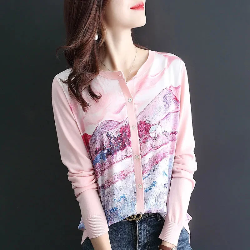 Knitwear Cardigan Women's Sweater 2024 New Coat Spring Autumn Loose Chinese Style Top Coat Fashion Knitting Jacket Female
Knitwear Cardigan Women's Sweater 2024 New Coat Spring Autumn Loose Chinese Style Top Coat Fashion Knitting Jacket Female