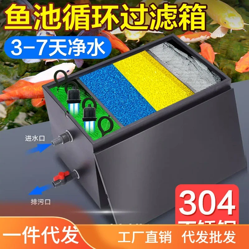 Outdoor pool external filter box fish pond filter water circulation filtration system large koi pond water
Outdoor pool external filter box fish pond filter water circulation filtration system large koi pond water