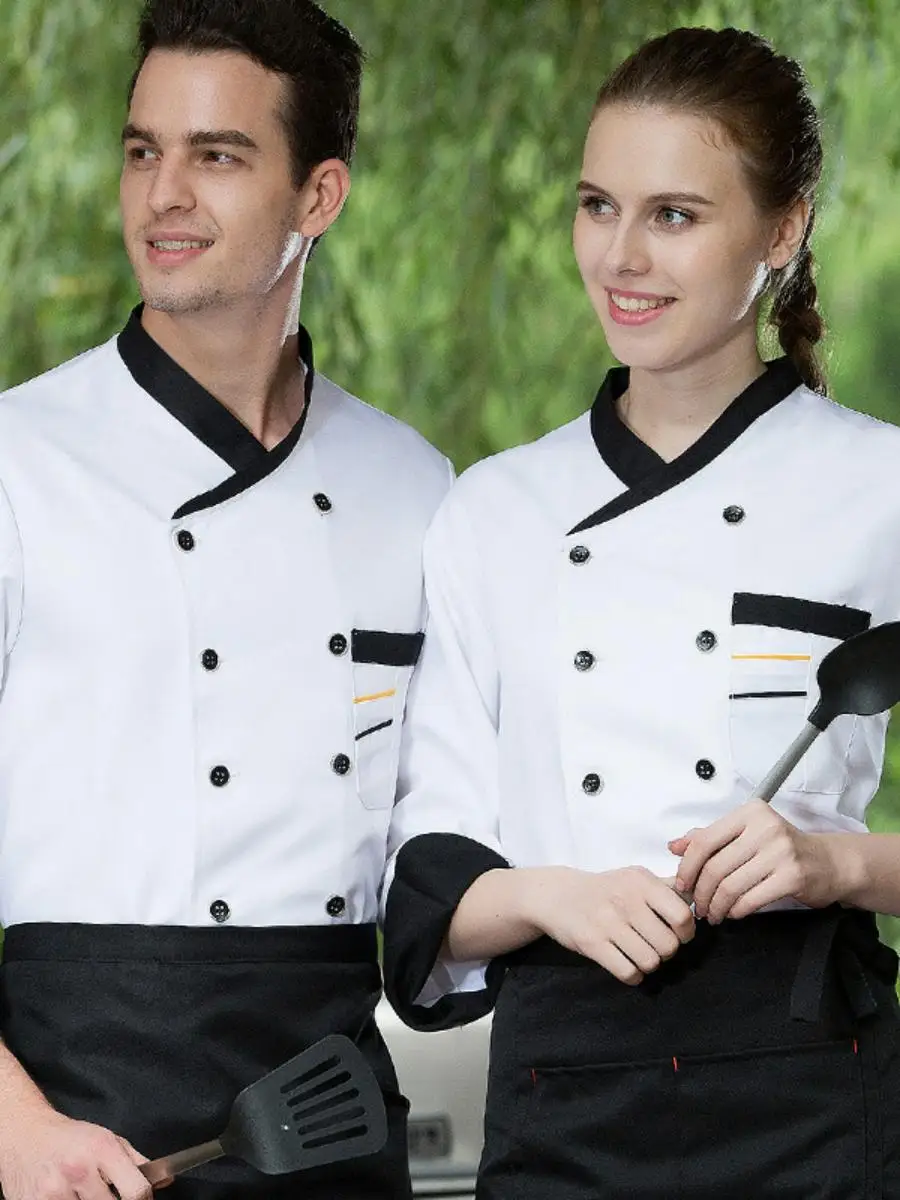 Мужская зимняя униформа повара с длинным рукавом, кухонная одежда для ресторана, пальто повара, осенне-зимняя, устойчивая к загрязнениям, с функцией удаления пятен
Мужская зимняя униформа повара с длинным рукавом, кухонная одежда для ресторана, пальто повара, осенне-зимняя, устойчивая к загрязнениям, с функцией удаления пятен