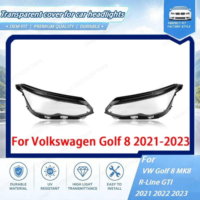 Pair Car Headlight Lens Cover Lampcover Cover Lampshade Shell For VW Golf 8 MK8 R-Line GTI 2021 2022 2023 Headlight Cover
Pair Car Headlight Lens Cover Lampcover Cover Lampshade Shell For VW Golf 8 MK8 R-Line GTI 2021 2022 2023 Headlight Cover