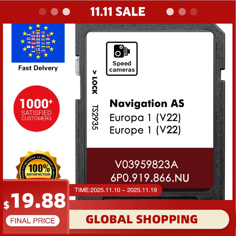 Великобритания Европа AS V19 Ateca/Alhambra/Arona/Leon Car Navi System 2024 Maps Sat Nav Navigation GPS SD Card 32 ГБ для Seat
Великобритания Европа AS V19 Ateca/Alhambra/Arona/Leon Car Navi System 2024 Maps Sat Nav Navigation GPS SD Card 32 ГБ для Seat