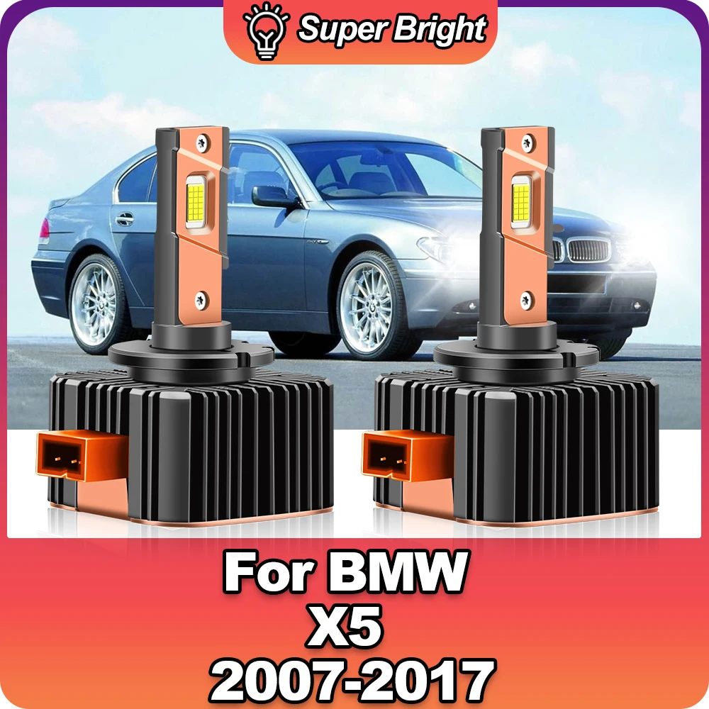 2X LED Car Headlights D1S Auto Lights 90W 30000LM Power Lamps Replacement HID For BMW X5 2007-2011 2012 2013 2014 2015 2016 2017
2X LED Car Headlights D1S Auto Lights 90W 30000LM Power Lamps Replacement HID For BMW X5 2007-2011 2012 2013 2014 2015 2016 2017