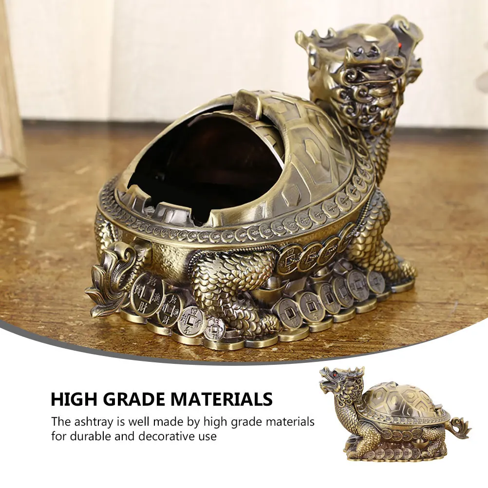 Ash Tray Windproof Ashtray Cigarettes for Office Desktop Household Vintage Decoration Dragon Turtle
Ash Tray Windproof Ashtray Cigarettes for Office Desktop Household Vintage Decoration Dragon Turtle