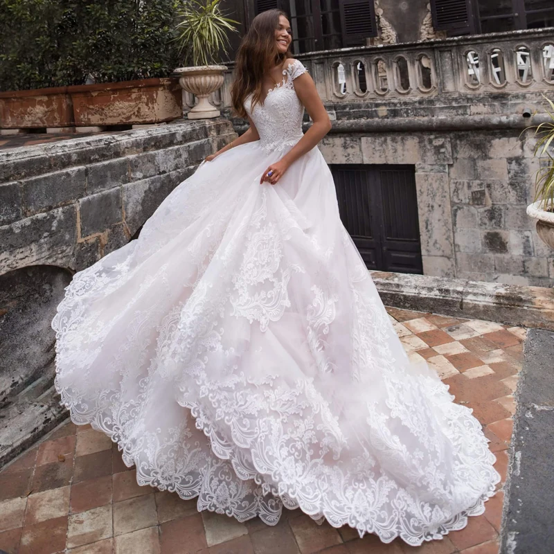 Simplicity Wedding Dress Organza Satin With Embroidery Lace Ball Gown A-Line Full Sleeve O-Neck Bride Dress Vestido De Novia But
Simplicity Wedding Dress Organza Satin With Embroidery Lace Ball Gown A-Line Full Sleeve O-Neck Bride Dress Vestido De Novia But