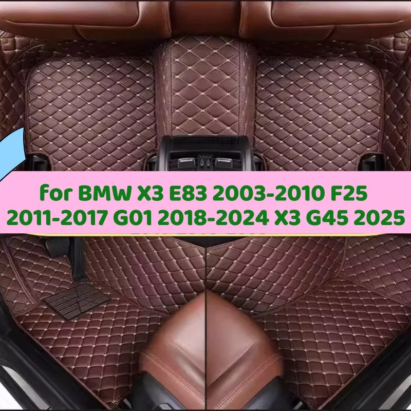Коврики в салон автомобиля с полным покрытием для BMW X3 E83 2003-2010, F25 2011-2017, G01 2018-2024, X3 G45
Коврики в салон автомобиля с полным покрытием для BMW X3 E83 2003-2010, F25 2011-2017, G01 2018-2024, X3 G45