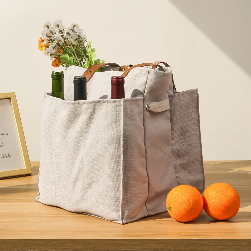 Large Capacity Tote Shopping Bags with Handles 7 Pocket Reusable Tote Bags Canvas Grocery Shopping Bag Outdoor Storage Bag
Large Capacity Tote Shopping Bags with Handles 7 Pocket Reusable Tote Bags Canvas Grocery Shopping Bag Outdoor Storage Bag
