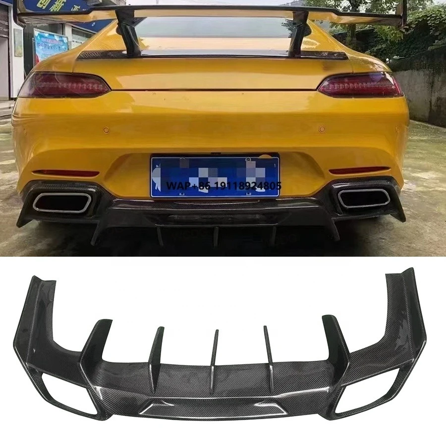High Quality Carbon Fiber R Style Rear Diffuser for AMG GT GTS 2015-2017 Rear Bumper Lip Diffuser Spoiler Bodykit
High Quality Carbon Fiber R Style Rear Diffuser for AMG GT GTS 2015-2017 Rear Bumper Lip Diffuser Spoiler Bodykit