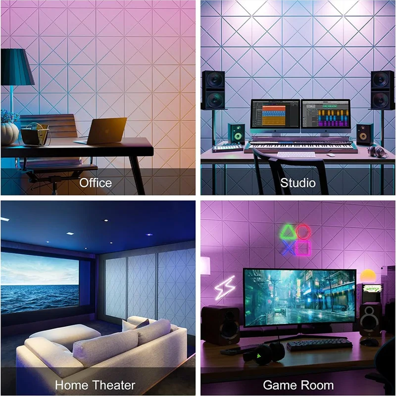 AA75-12Pack Acoustic Panels With Self-Adhesive, 12X12x0.4Inch Sound Proof Foam Panels, Sound Absorbing Tile For Walls
AA75-12Pack Acoustic Panels With Self-Adhesive, 12X12x0.4Inch Sound Proof Foam Panels, Sound Absorbing Tile For Walls