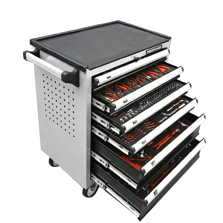 249pcs Automotive Tools 5 Drawers Roller Cabinet with Tools
249pcs Automotive Tools 5 Drawers Roller Cabinet with Tools