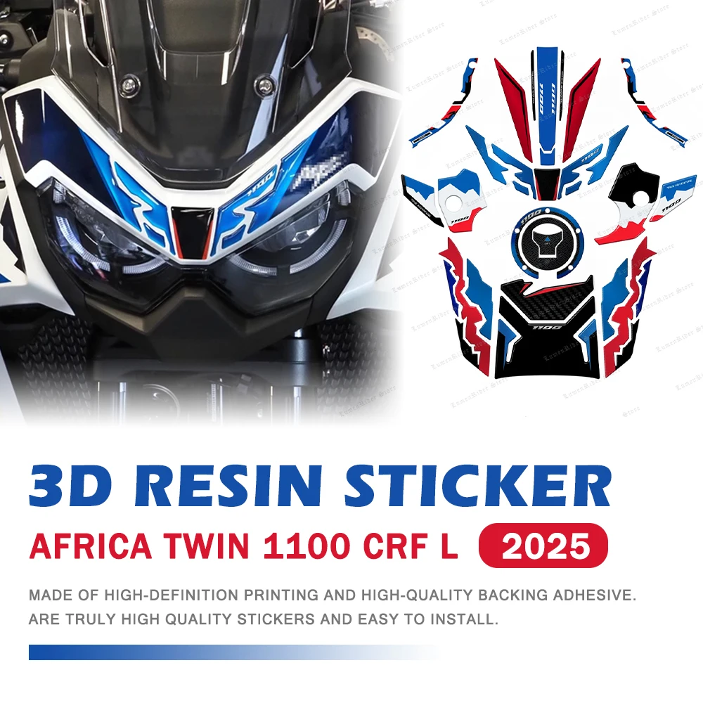 3D Reisin Sticker Kit Front Fender Protector Sticker for Honda Africa Twin CRF1100L Twin 1100 CRF 2024 2025
3D Reisin Sticker Kit Front Fender Protector Sticker for Honda Africa Twin CRF1100L Twin 1100 CRF 2024 2025