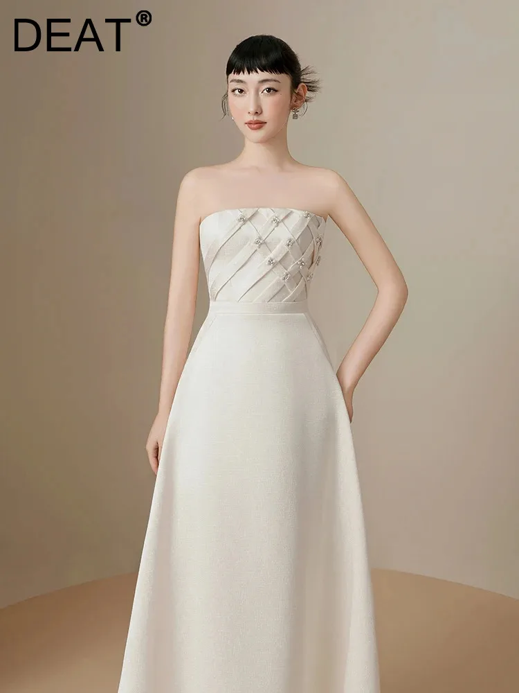 DEAT Elegant Dress Patchwork Strapless Sleeveless High Waist Women's Evening Dresses 2024 Summer New Fashion 2024 New 13DB5157
DEAT Elegant Dress Patchwork Strapless Sleeveless High Waist Women's Evening Dresses 2024 Summer New Fashion 2024 New 13DB5157