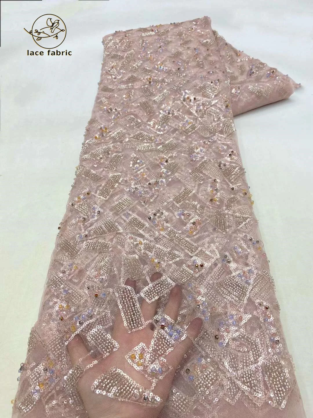 French Luxury Sequins Mesh Lace Fabric Embroidered 2024 High Quality African Beaded Lace Fabric Wedding Dresses For Women Sewing
French Luxury Sequins Mesh Lace Fabric Embroidered 2024 High Quality African Beaded Lace Fabric Wedding Dresses For Women Sewing