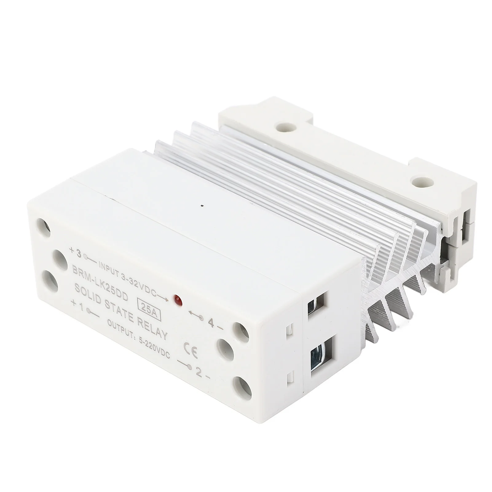 Single Phase Solid State Relay DC-DC 3-32V Input 5-220V Output 25A Mini SSR Integrated Rail with Heat Sink
Single Phase Solid State Relay DC-DC 3-32V Input 5-220V Output 25A Mini SSR Integrated Rail with Heat Sink