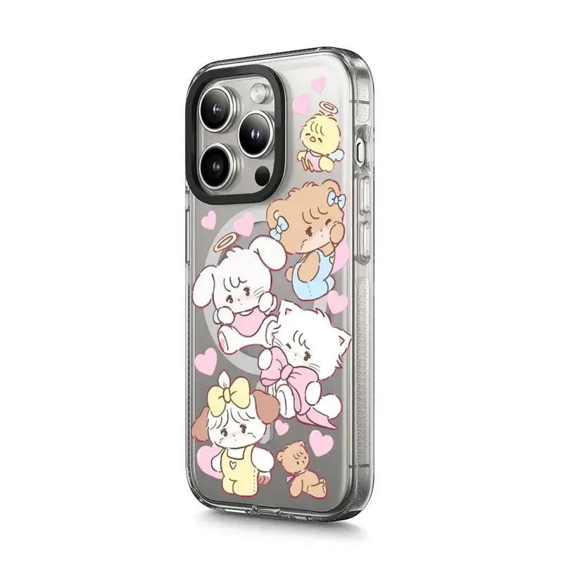 White Cat Acrylic Transparent Border Magnetic iPhone 13 15 14 16 Pro Max Protective Case, Fits iPhone 16 Pro Max
White Cat Acrylic Transparent Border Magnetic iPhone 13 15 14 16 Pro Max Protective Case, Fits iPhone 16 Pro Max