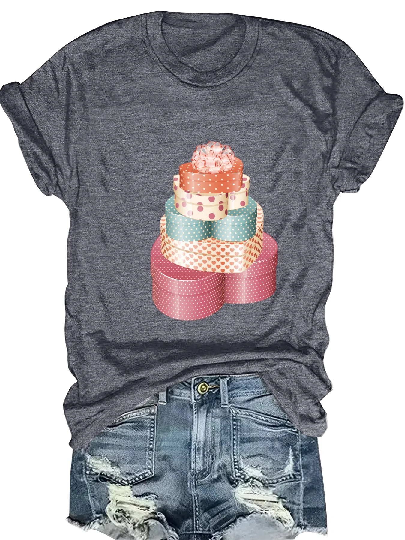 Fashionable Geometric Print round Neck Short Sleeve Women's Top Trendy Print Design Ladies' T-Shirt
Fashionable Geometric Print round Neck Short Sleeve Women's Top Trendy Print Design Ladies' T-Shirt