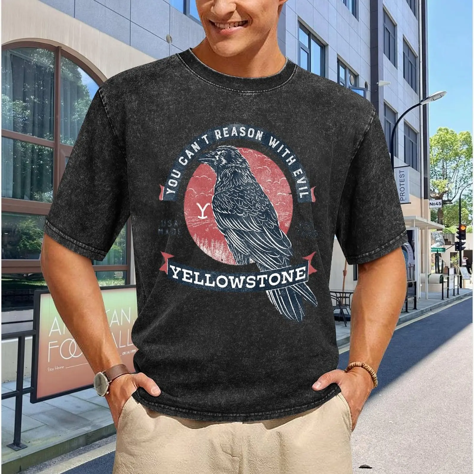 Yellowstone Casual Hip Hop Fashion Washed Tshirt Retro Trendy Y2K Style Men Summer Crewneck Short Sleeve TShirt Custom TShirt
Yellowstone Casual Hip Hop Fashion Washed Tshirt Retro Trendy Y2K Style Men Summer Crewneck Short Sleeve TShirt Custom TShirt