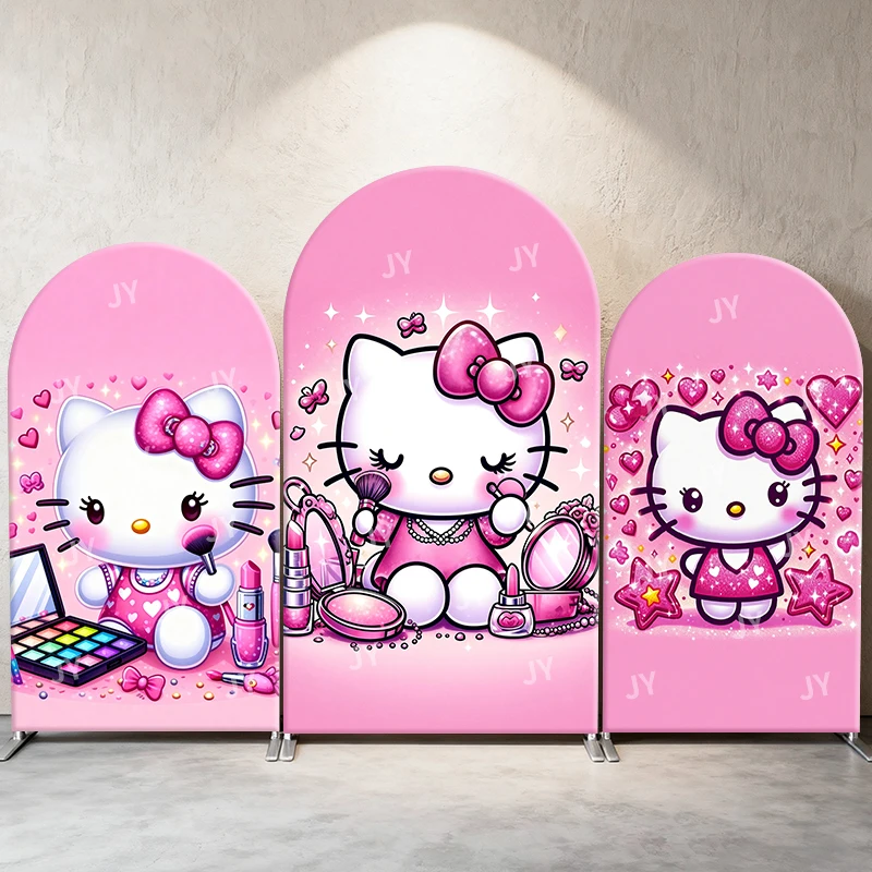 Hello Kitty Arch Backdrop Cover Pink Sparkle Sweet Cute Cartoon Style Birthday and Baby Shower Party Photo Booth Decor Props
Hello Kitty Arch Backdrop Cover Pink Sparkle Sweet Cute Cartoon Style Birthday and Baby Shower Party Photo Booth Decor Props