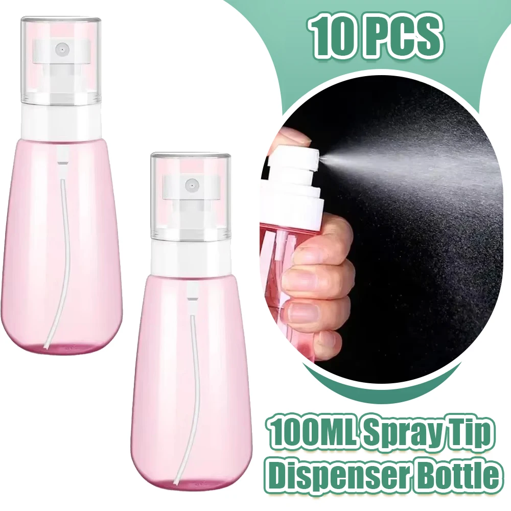 10pcs 100ML Portable Spray Tip Dispenser Bottle One Button Press Fine Mist Leakproof Suitable for Lotion/cleaner Multi-scenario
10pcs 100ML Portable Spray Tip Dispenser Bottle One Button Press Fine Mist Leakproof Suitable for Lotion/cleaner Multi-scenario