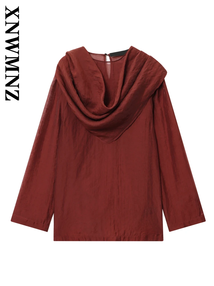 XNWMNZ 2025 осенние женские винтажные повседневные блузки с длинным рукавом и круглым воротником, модная простая зимняя женская красная тонкая шифоновая блузка
XNWMNZ 2025 осенние женские винтажные повседневные блузки с длинным рукавом и круглым воротником, модная простая зимняя женская красная тонкая шифоновая блузка
