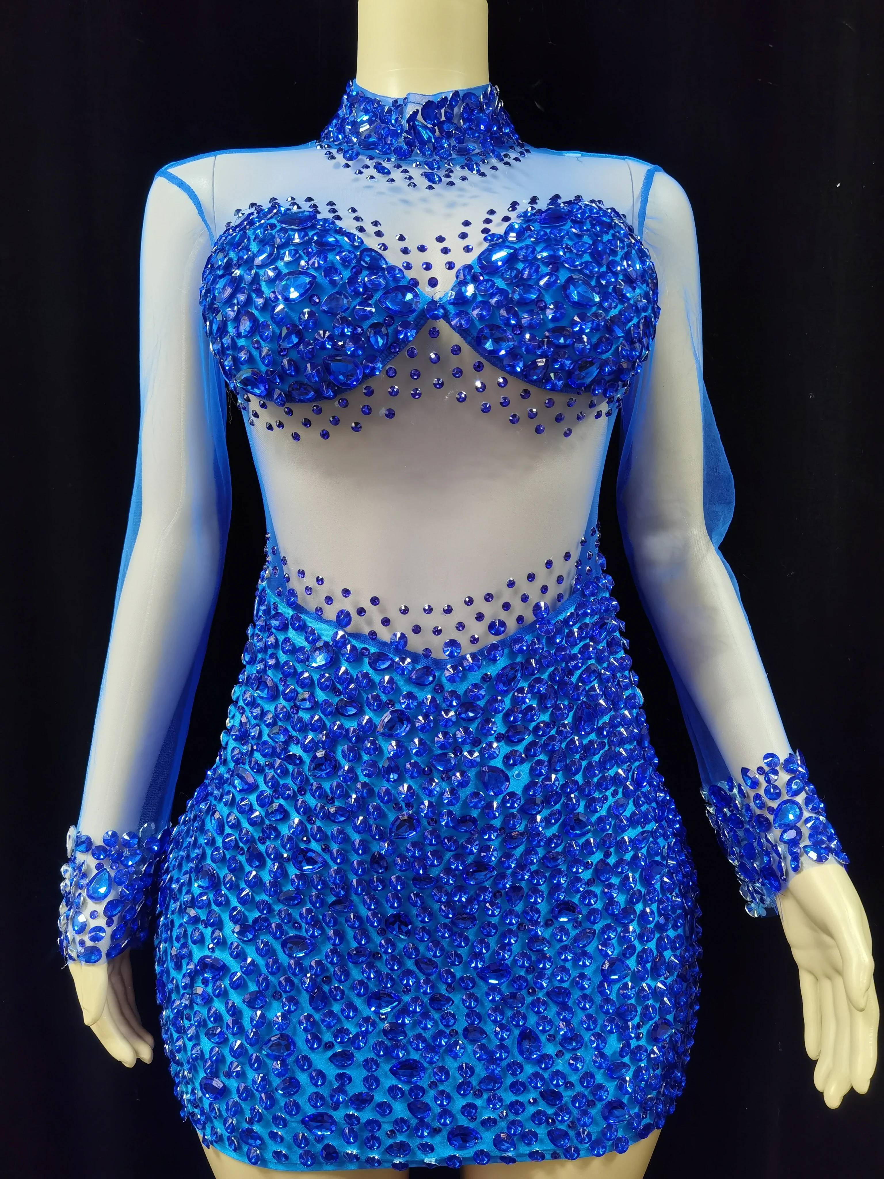 Sparkly Crystals Leotard Sexy See ThroughCrystal Bodvsuit Dance Costume WomenNightclub Party Birthday Outfit Show StageWear
Sparkly Crystals Leotard Sexy See ThroughCrystal Bodvsuit Dance Costume WomenNightclub Party Birthday Outfit Show StageWear