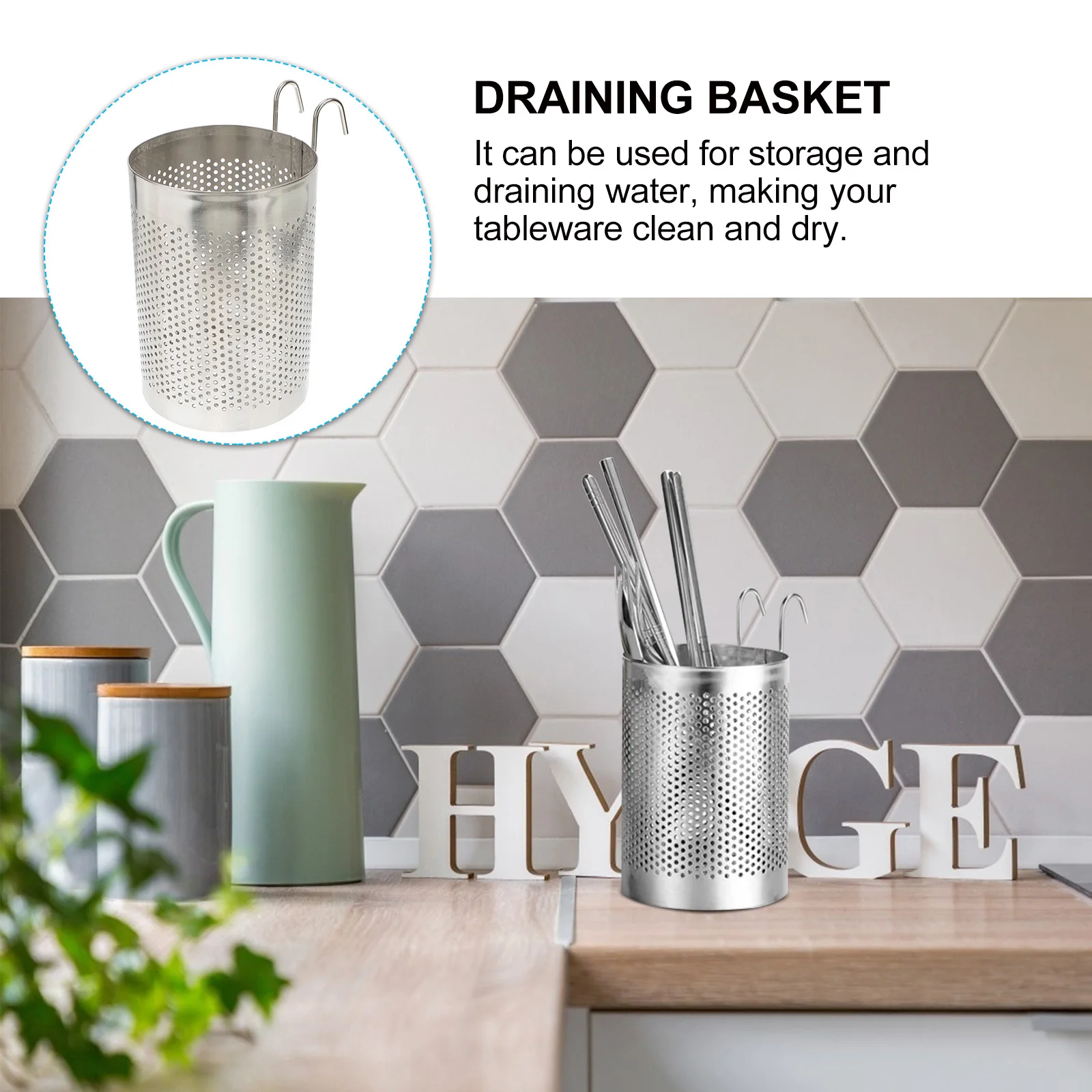 Stainless Steel Storage Tube Cutlery Holder Drying Rack Silverware Organizer Thickened Material Waterproof Stable
Stainless Steel Storage Tube Cutlery Holder Drying Rack Silverware Organizer Thickened Material Waterproof Stable