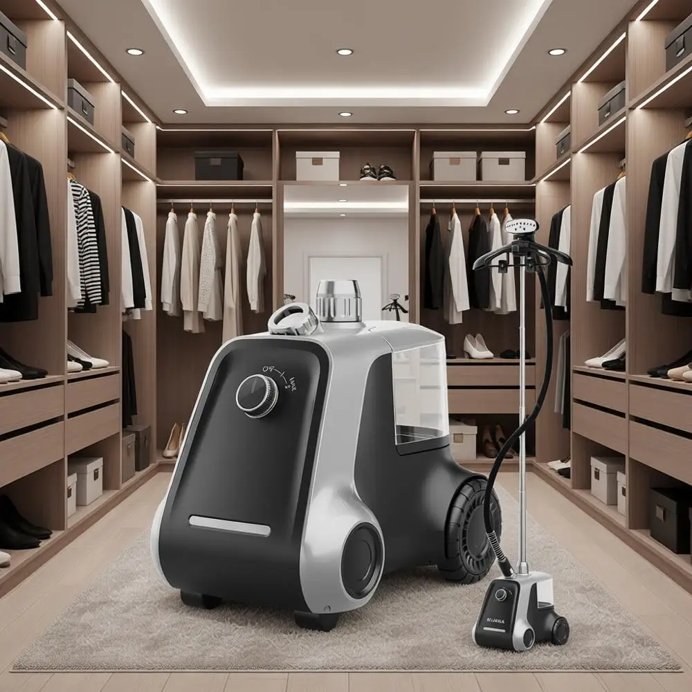 Отпариватель для одежды с быстрым нагревом за 30 секунд, резервуаром 2,5 л, зажимами для брюк, двойной вешалкой, регулируемой высотой, напольный отпариватель для удаления складок
Отпариватель для одежды с быстрым нагревом за 30 секунд, резервуаром 2,5 л, зажимами для брюк, двойной вешалкой, регулируемой высотой, напольный отпариватель для удаления складок