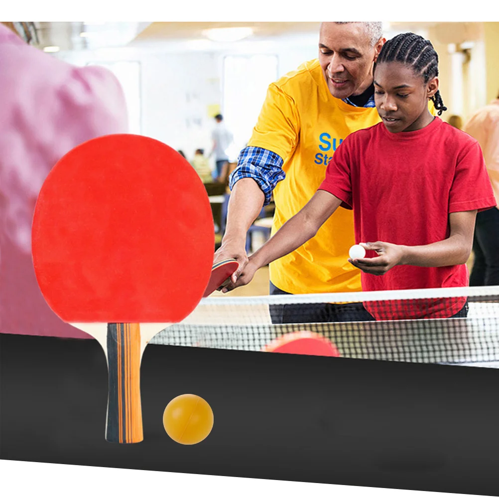 1 Set Pingpong Racket Set Wooden Table Tennis Racket Double Pimples-In Light Handle Black Red Long Handle Horizontal
1 Set Pingpong Racket Set Wooden Table Tennis Racket Double Pimples-In Light Handle Black Red Long Handle Horizontal