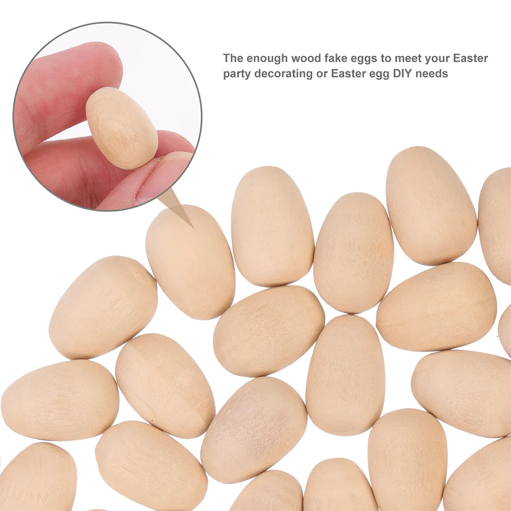 50pcs Eggs High Density Unpainted Smooth Shape Craft Supplies Easter Decorations Wood Crafts Unfinished Fake Chicken Eggs
50pcs Eggs High Density Unpainted Smooth Shape Craft Supplies Easter Decorations Wood Crafts Unfinished Fake Chicken Eggs