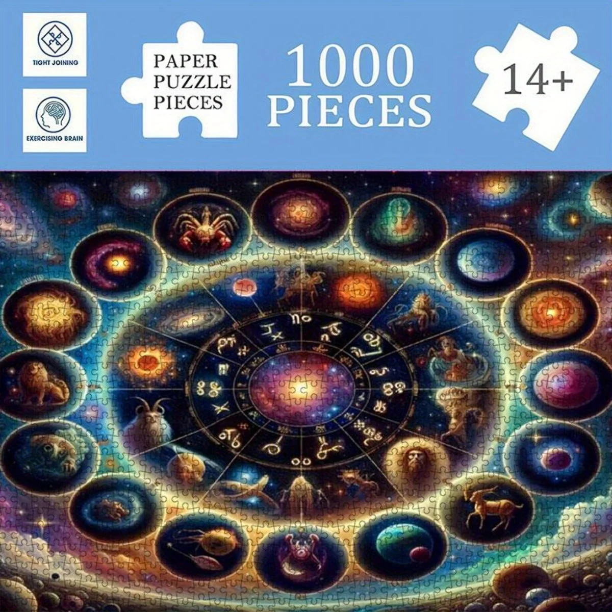 1000 шт. головоломки на тему зодиака — яркий астрологический дизайн с планетами, звездами и небесными символами — бумага, 14+ вызов
1000 шт. головоломки на тему зодиака — яркий астрологический дизайн с планетами, звездами и небесными символами — бумага, 14+ вызов