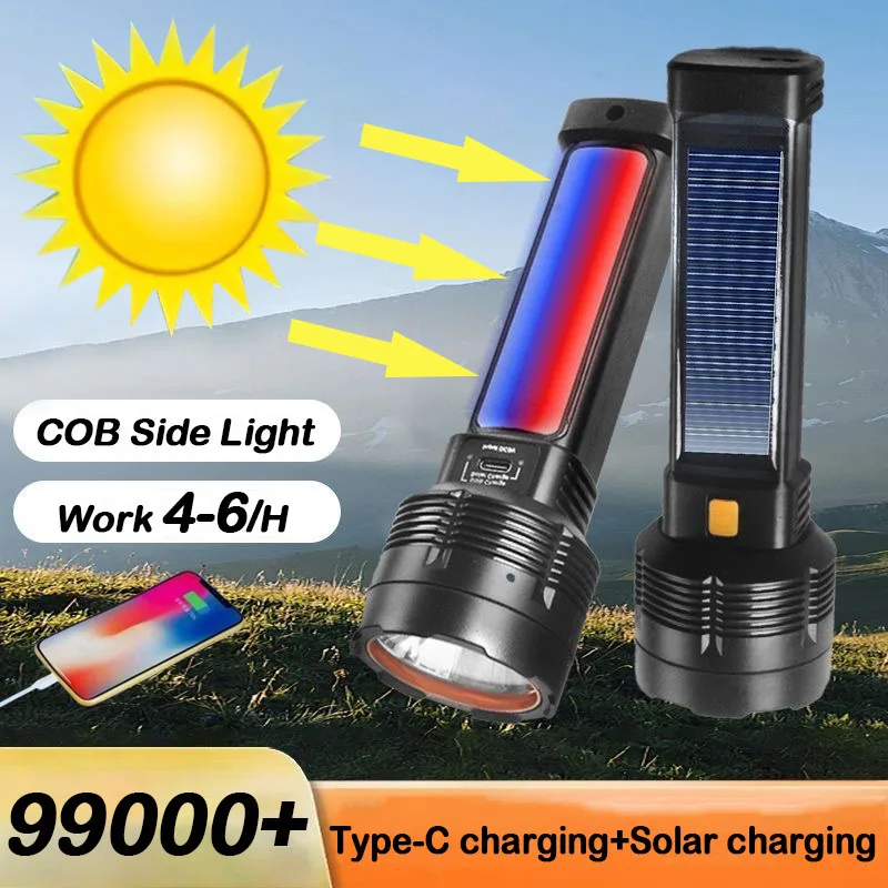 Multi-function Solar LED Flashlight Outdoor Super Long Range Torch Emergency Power Bank LED Solar Outdoor Light
Multi-function Solar LED Flashlight Outdoor Super Long Range Torch Emergency Power Bank LED Solar Outdoor Light