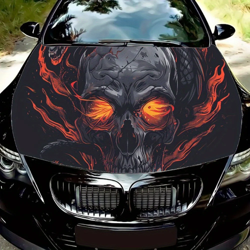 The Skull's Eyes Burst Into Flames Car Hood Wrap Color Vinyl Sticker Truck Graphic Bonnet Auto Accessories Decoration Decal Gift
The Skull's Eyes Burst Into Flames Car Hood Wrap Color Vinyl Sticker Truck Graphic Bonnet Auto Accessories Decoration Decal Gift