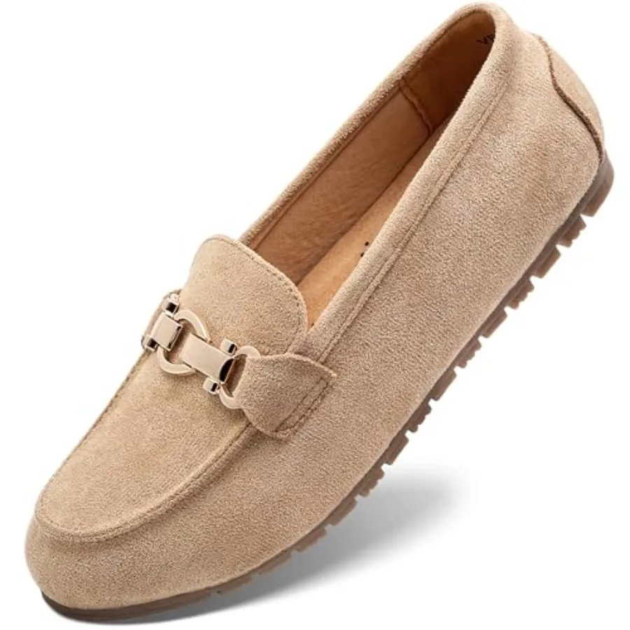VERDASCO Women's Loafers Comfort Slip-Ons Flat Work Shoes Casual Moccasins Penny Loafers Lady Dress Shoes Suede Beige 9
VERDASCO Women's Loafers Comfort Slip-Ons Flat Work Shoes Casual Moccasins Penny Loafers Lady Dress Shoes Suede Beige 9